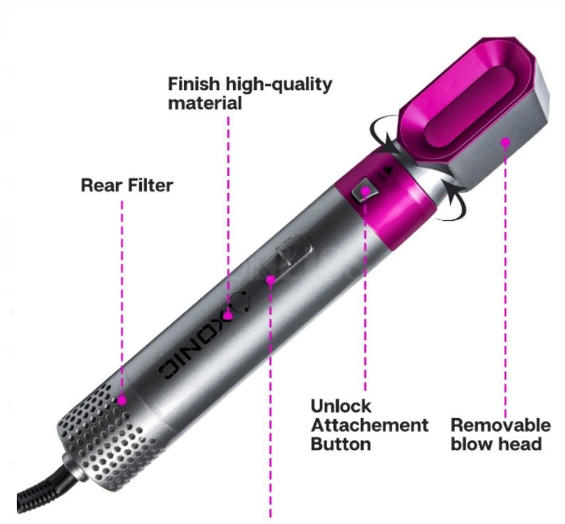 5 - in - 1 Hot Air Comb Hair Dryer (800W) - Xonic