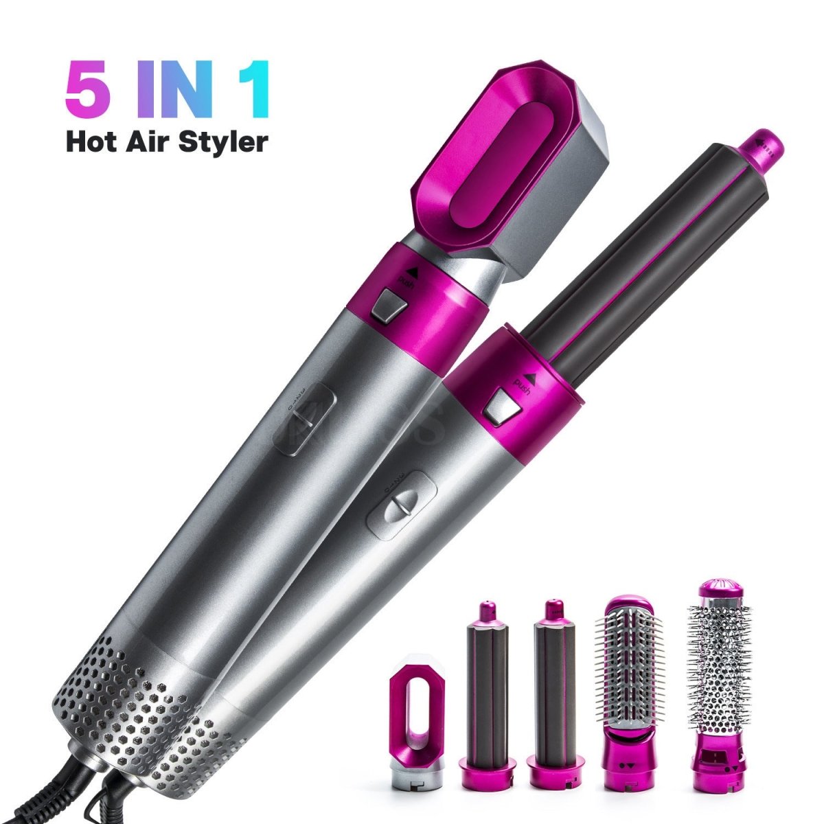 5 - in - 1 Hot Air Comb Hair Dryer (800W) - Xonic