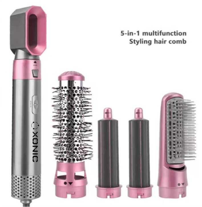 5-in-1 Hot Air Comb Hair Dryer (800W)